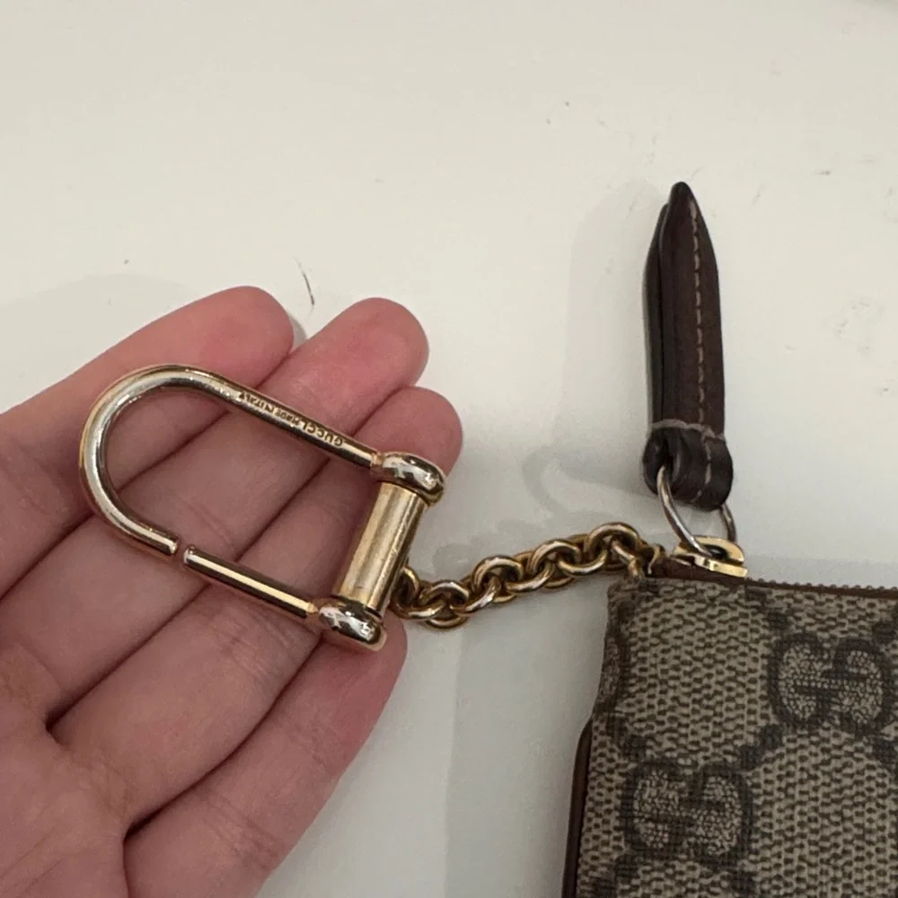 Gucci Beige and Brown Key & Card Holder - Picture 7 of 11